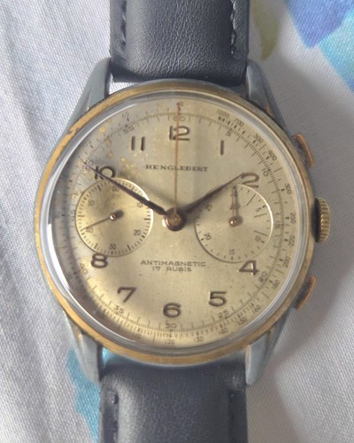 Cronografo vintage henglebert - vintage,